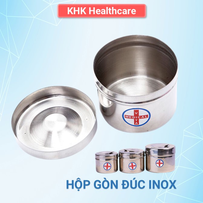 HỘP ĐỰNG GÒN INOX ĐỦ SIZE DÙNG TRONG SPA, Y TẾ
