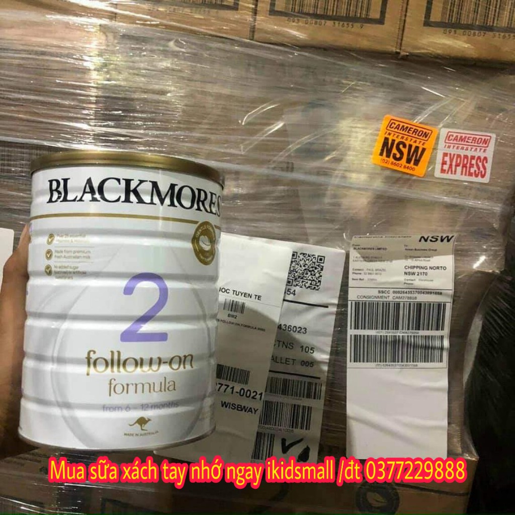 Sữa BLACKMORES 1,2,3 hộp 900gr date mới, Hàng Air, đủ Bill