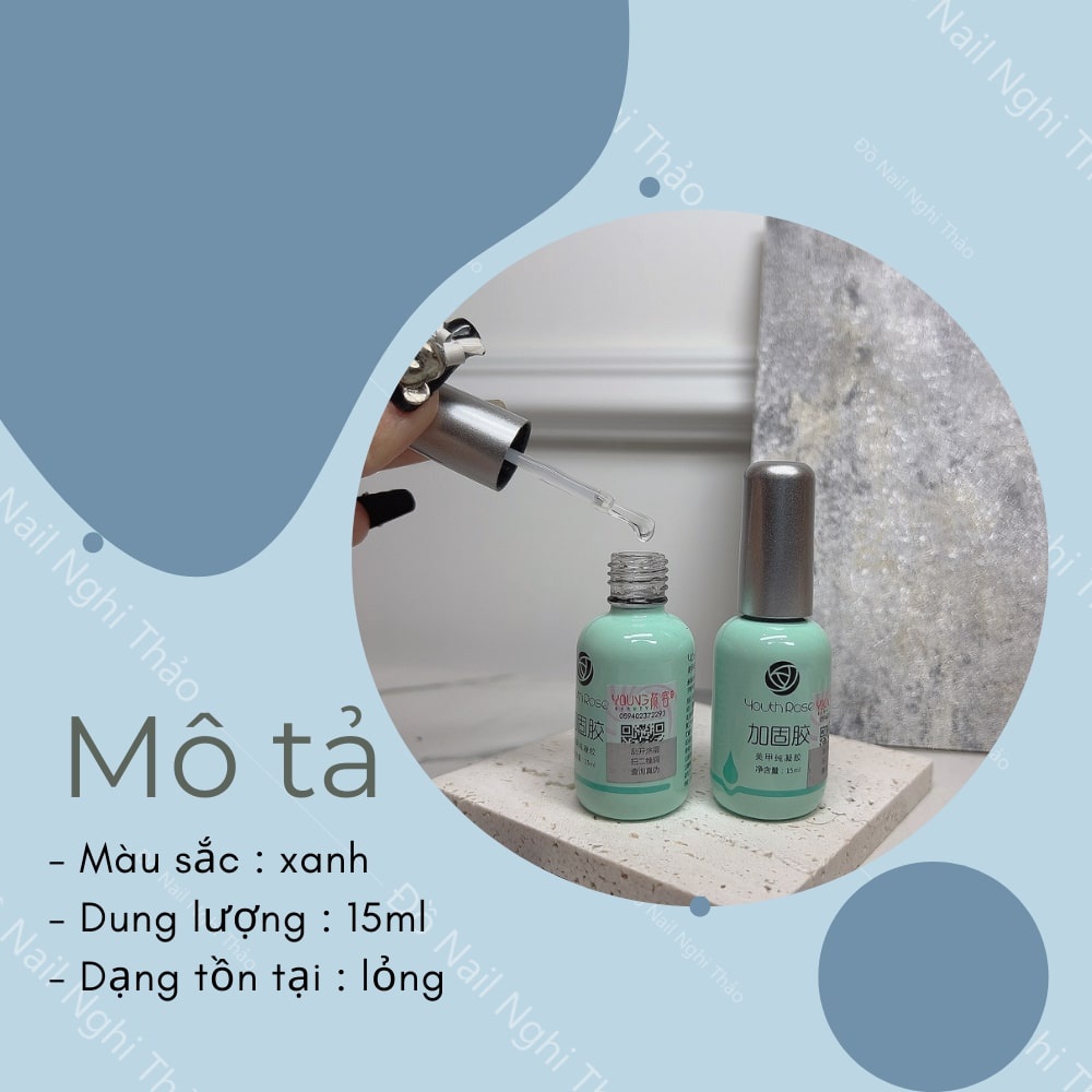 Sơn gel cứng móng hoa hồng 15ml