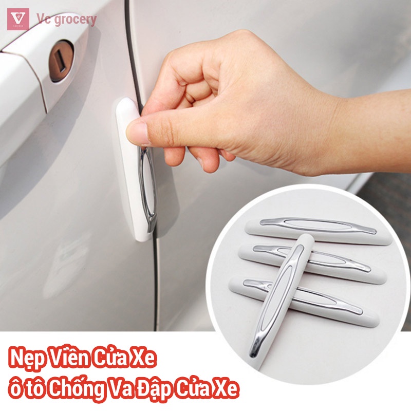[HÀNG CÓ SẴN] 4 Nẹp Viền Cửa Xe ô tô Chống chữ u lõi thép cho cánh cửa chống va đập, trầy xước - Shop KingCar