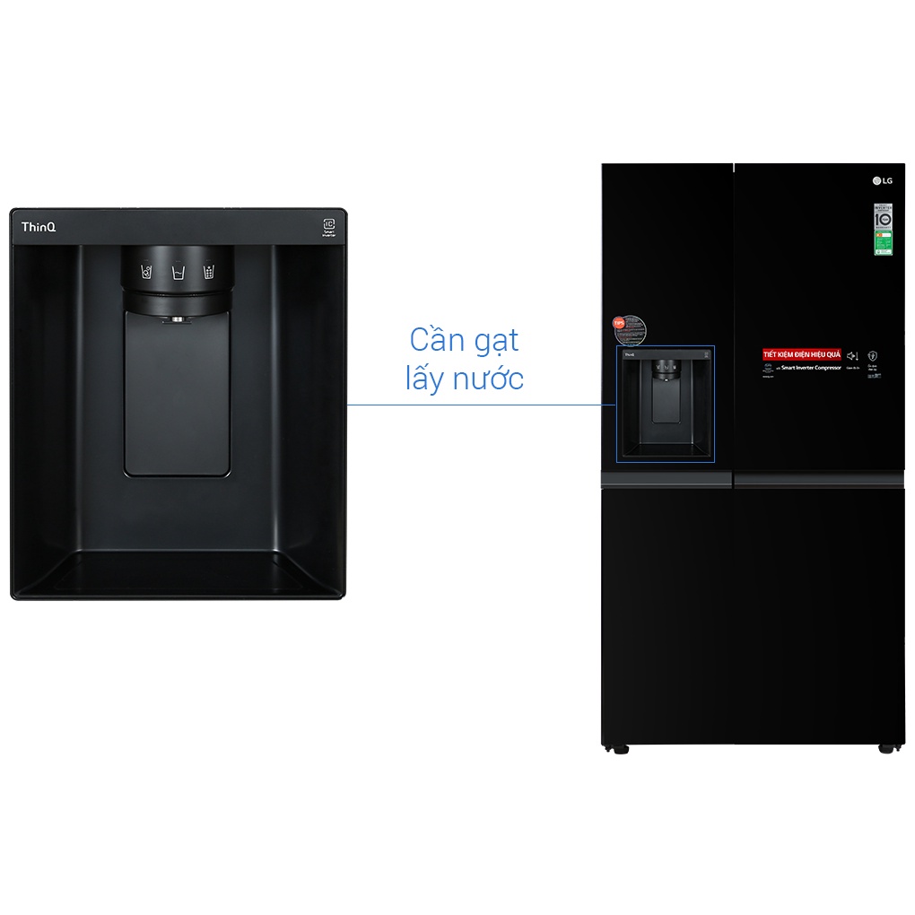 Tủ lạnh LG Inverter 635 Lít GR-D257WB 2022-dienmaysieure
