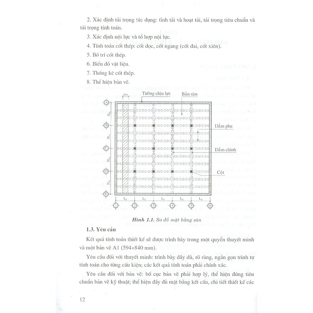 Sách - Đồ Án Môn Học Kết Cấu BêTông Sàn Sườn Toàn Khối Loại Bản Dầm Theo TCVN 356 : 2005