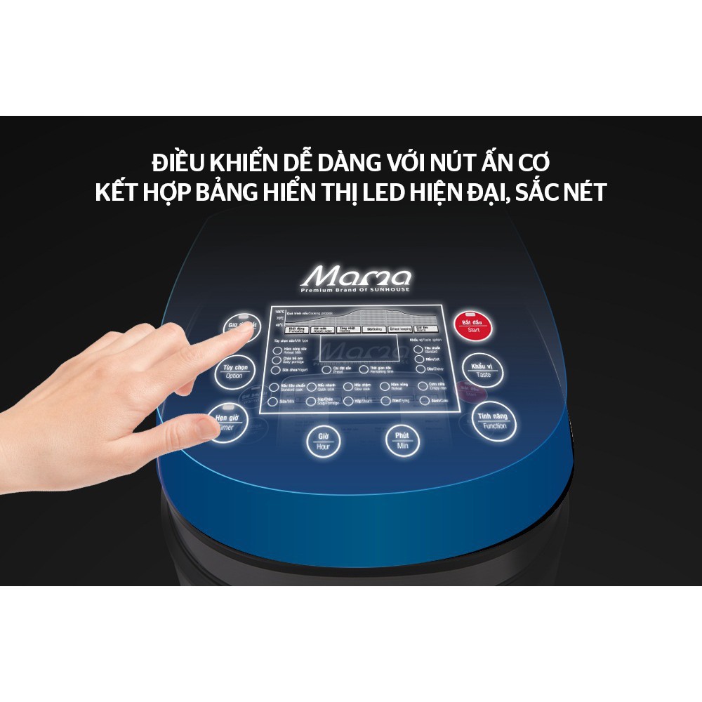 Nồi cơm điện tử 1.8L SUNHOUSE MAMA SHD8903 | BigBuy360 - bigbuy360.vn