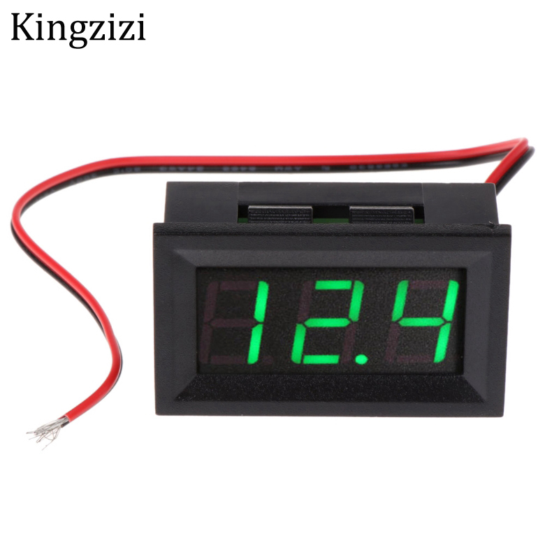 0.56 inch Kỹ Thuật Số Vôn Kế DC5-120V/DC 5V đến 120V Kỹ Thuật Số Vôn Kế Điện Áp Máy Đo tốc 12V 24V 96V Electromobile Xe Máy