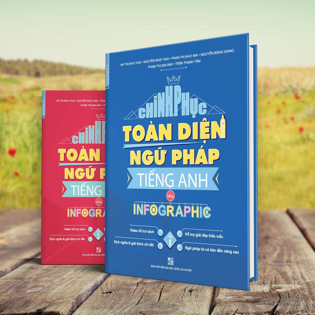 Sách Chinh Phục Toàn Diện Ngữ Pháp Tiếng Anh Bằng Infographic (1 bộ 2 cuốn) | BigBuy360 - bigbuy360.vn