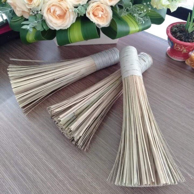 CHỔI TRE CỌ RỬA CHẢO SẮT - Cọ chà chảo Gang Tiện Lợi