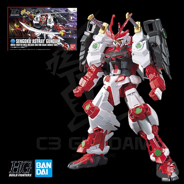 MÔ HÌNH LẮP RÁP GUNDAM HG 1/144 SENGOKU ASTRAY GUNDAM BANDAI GUNDAM BUILD FIGTER HGBF GUNPLA CHÍNH HÃNG NHẬT BẢN