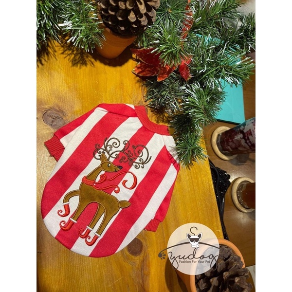 Áo thun Noel dành cho thú cưng chó mèo