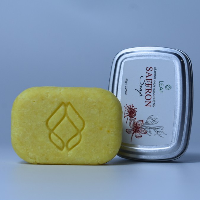 Xà bông chiết xuất nhụy hoa nghệ tây Saffron và bột nghệ LEAF