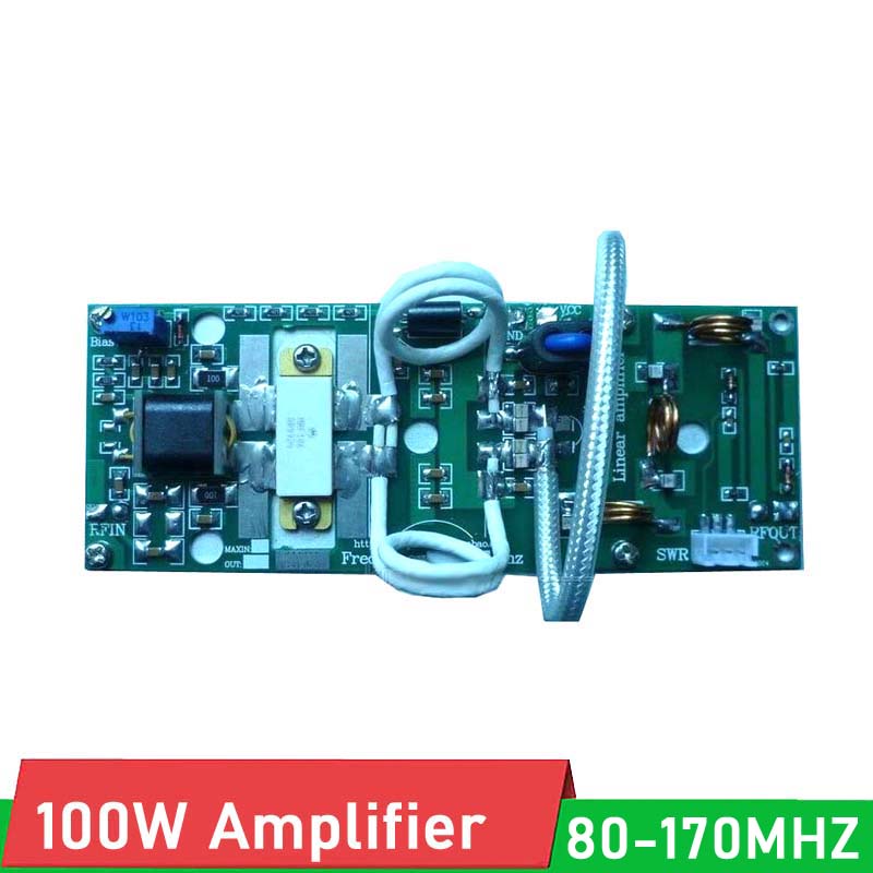 Bảng Mạch Khuếch Đại Công Suất 100W RF 80-170Mhz MRF186 Cho Bộ Đàm Ham Radio FM