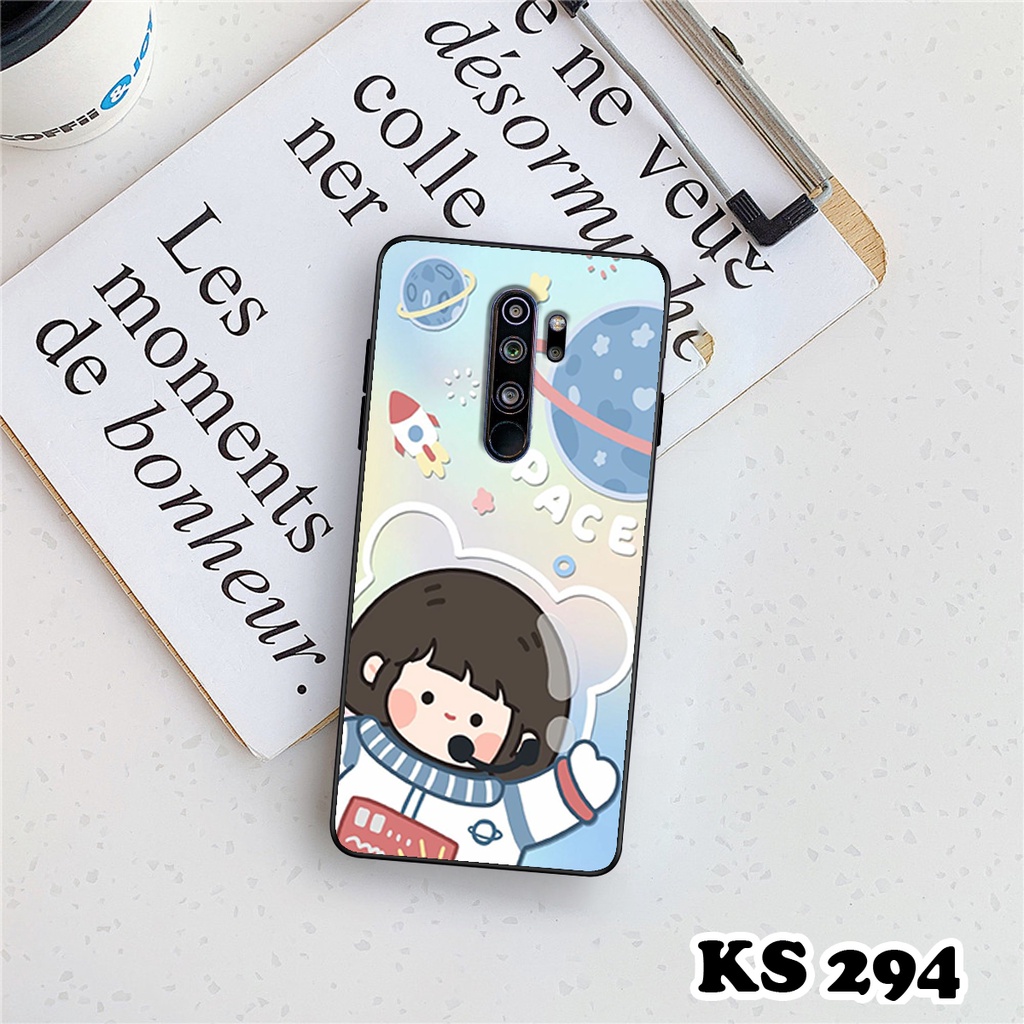 Ốp lưng Xiaomi Redmi Note 8 - Xiaomi Redmi Note 8 Pro - Ốp in hình Ngân hà &amp; RoroJump - Lưng nhám viền TPU cap cấp