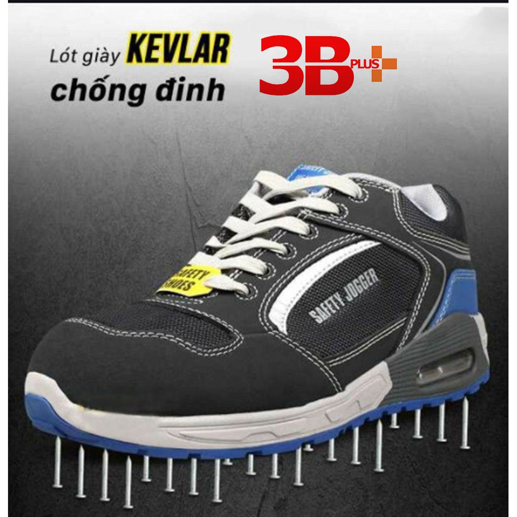 Giày bảo hộ lao động nam Jogger Raptor S1P da nubuck, vải lưới thoáng khí, siêu nhẹ, đệm khí nâng đỡ gót,cấu tạo phi kim | BigBuy360 - bigbuy360.vn