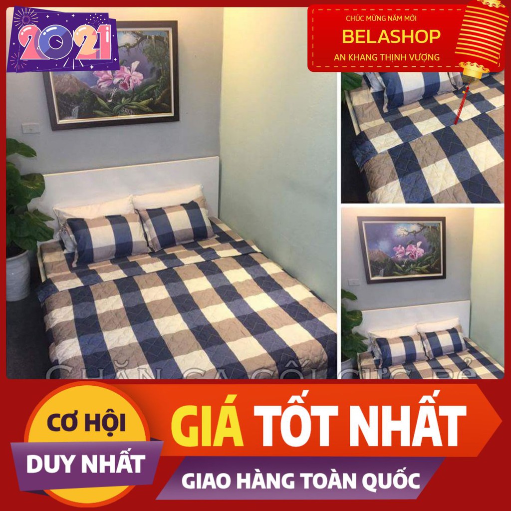 Chăn hè thu trần bông 3 lớp poly,mền trần bông,hàng có sẵn tại tphcm,mẫu kẻ bao diêm