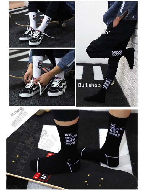 TL07 Tất vớ off-white unisex đường phố