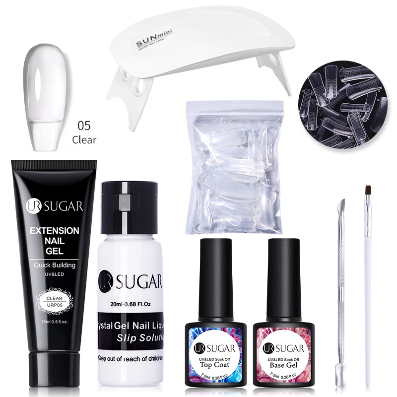 Set 8 dụng cụ đắp nối móng tay nghệ thuật UR SUGAR chuyên dụng 15ml