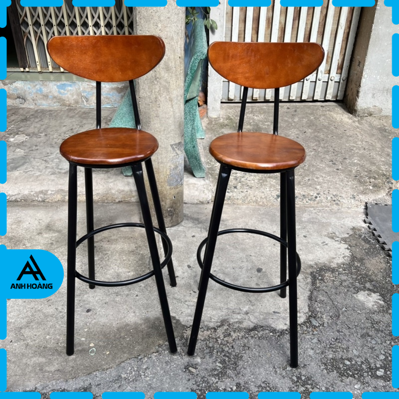 🔥 Ghế cao 75cm ngồi quầy bar dùng cho ban công, chụp ảnh, decor mới 💯