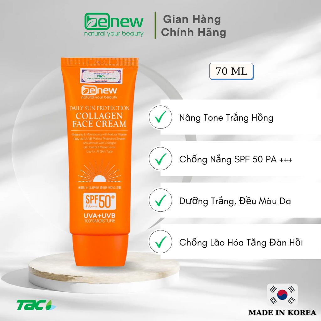 Kem chống nắng cao cấp dành cho da mặt Benew Collagen Sun Cream 70ml THIÊN ANH BEAUTY