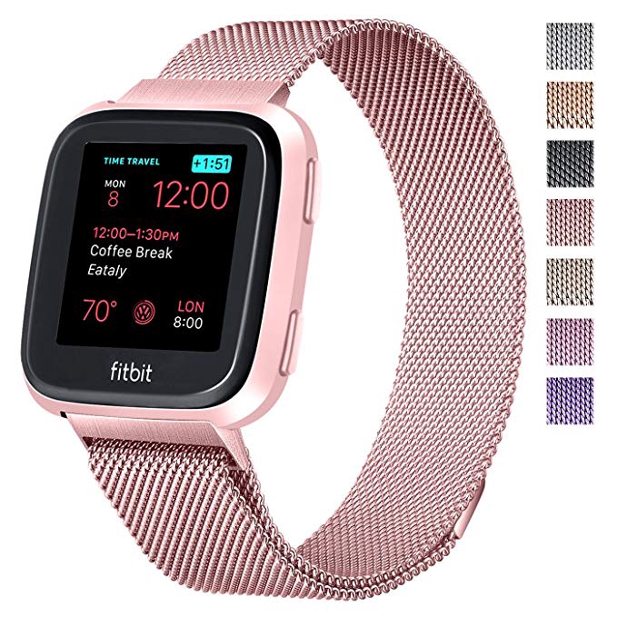 Dây Đeo Inox Milanese Cho Đồng Hồ Thông Minh Fitbit Versa Lite Versa2