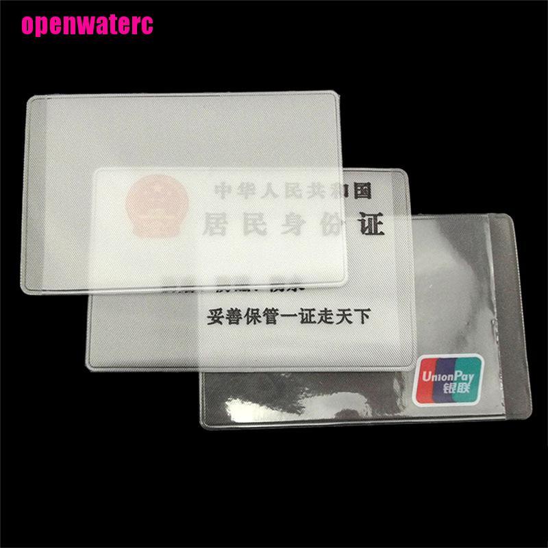 Set 10 Bao Đựng Thẻ ID Bằng PVC Trong Suốt