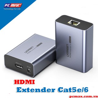 Bộ khuếch đại hdmi 50m qua cáp cat5e, cat6 ugreen 50739 - hàng chính hãng