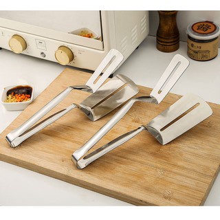 Kẹp gắp thịt nướng bằng inox ,chiên xẻng nướng ,gắp đồ ăn nóng như bít tết, cá rán