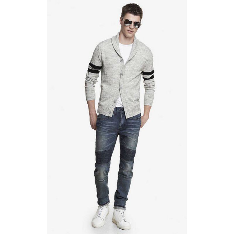 Quần jeans moto bụi bặm phong trần