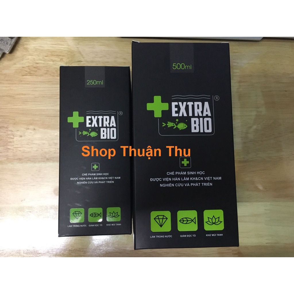 Dung Dịch Vi sinh Extra Bio làm trong nước bể cá hồ thủy sinh Chai 250ml 125ml