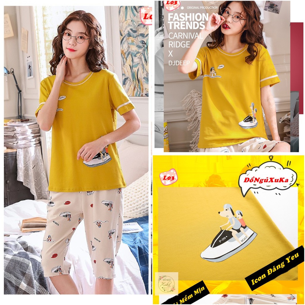 Bộ đồ ngủ - Đồ mặc nhà Cao cấp 100% cotton L1 | BigBuy360 - bigbuy360.vn