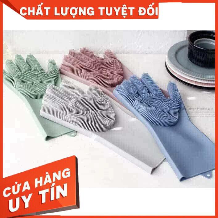 [XẢ KHO+FREE SHIP] Gang tay silicol kiêm miếng rửa bát SIÊU TIỆN LỢI