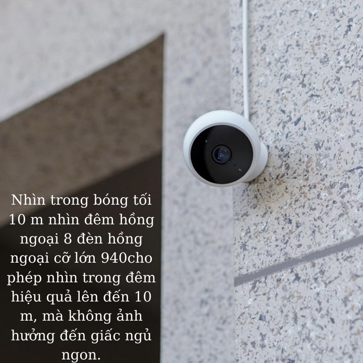 Camera Wifi Xiaomi Góc Rộng mijia chuẩn 2K 1296P, góc rộng 180°, chống nước, Hàng Chính Hãng | BigBuy360 - bigbuy360.vn