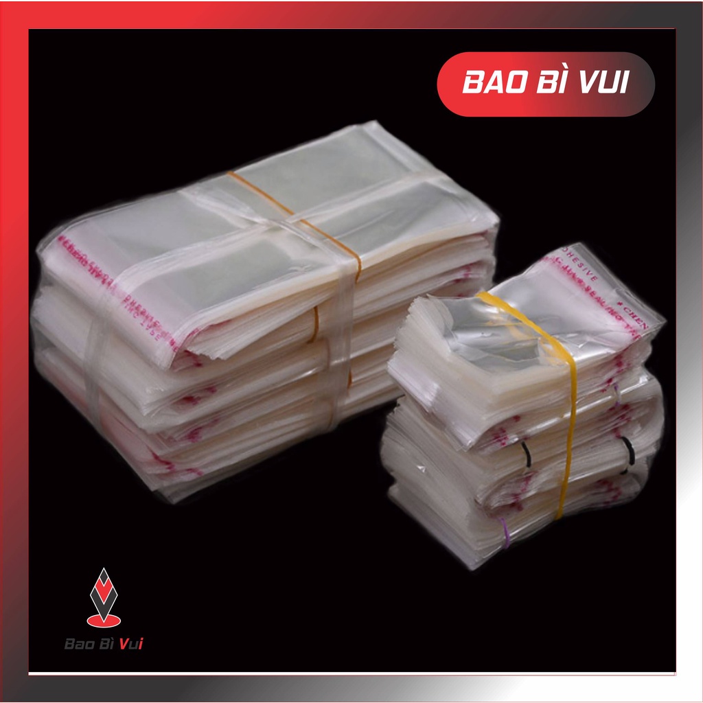 [1kg] Túi OPP băng keo dán miệng kích thước nhỏ