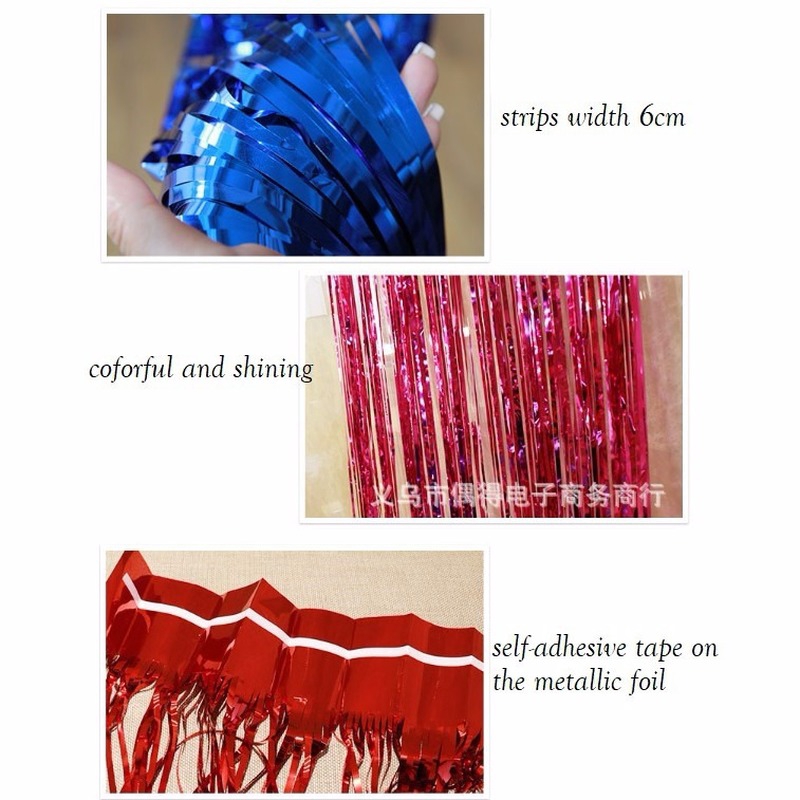 Rèm Tua Rua Kim Loại Trang Trí Tường Tiệc Sinh Nhật, Đám Cưới