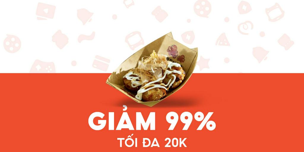 - Kochan Takoyaki - Giảm 20K Takoyaki Basic (4 viên)