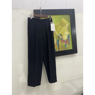 Quần baggy Đen suông  co giãn nhẹ khóa hông