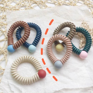 SET 02 DÂY CỘT TÓC LÒ XO MIX HẠT