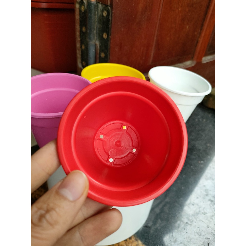 Chậu nhựa mini trồng cây TD8, trồng, - Sen Đá - Xương Rồng - Hoa nhỏ - Kiểu hình xô