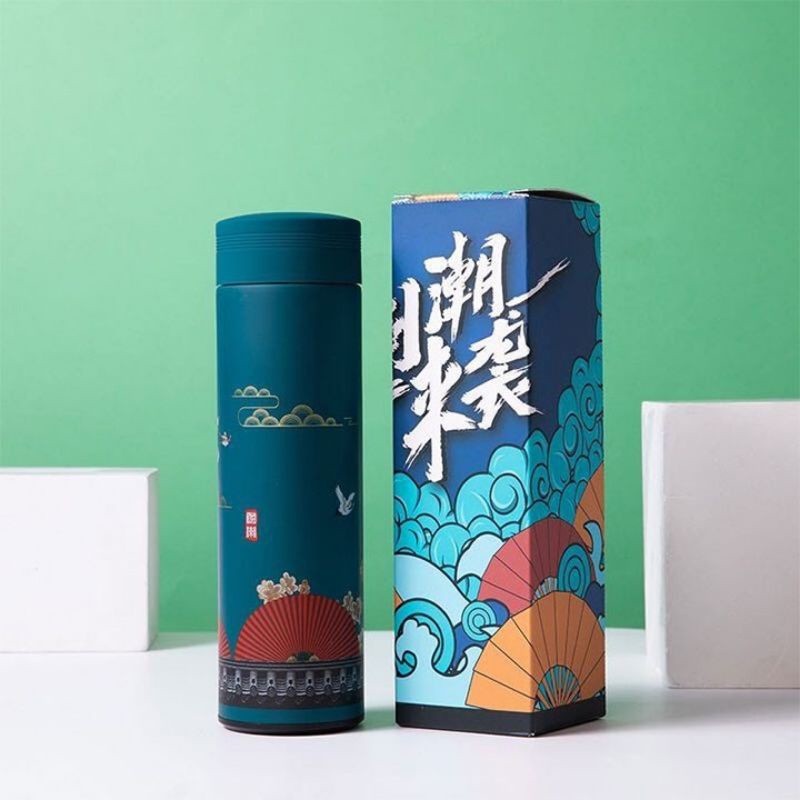 Bình Nước giữ nhiệt Inox 304 Thiết Kế Phong Cách Nhật Bản Độc Đáo 500ml