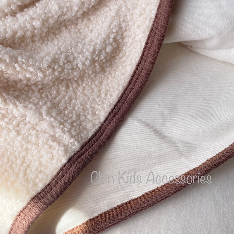 Áo gile lông cừu cùn Hàn mềm mại cho bé