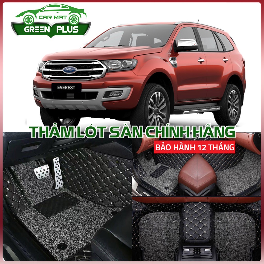 Thảm lót sàn ô tô 6D Ford Everest 2016-2021 chống nước, không mùi, phủ kín 90% sàn xe