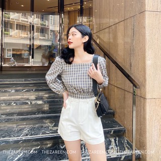 QUẦN SHORT XẾP LY BASIC ZAREEN SHO31 TRẮNG