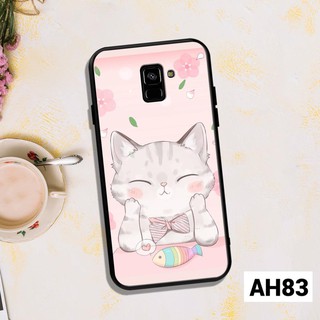 Ốp lưng samsung galaxy a6 2018 - a6 plus - a8 2018 - a8 plus in hình họa tiết mèo .