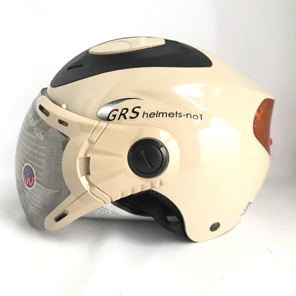 Mũ bảo hiểm Phản Quang cao cấp - GRS A913K - Sữa line đen
