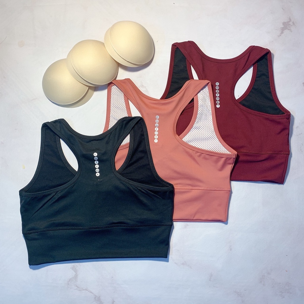 Áo bra thể thao tập gym yoga erobic chạy bộ chất đanh mịn đẹp- đồ tập gym yoga erobic nữ