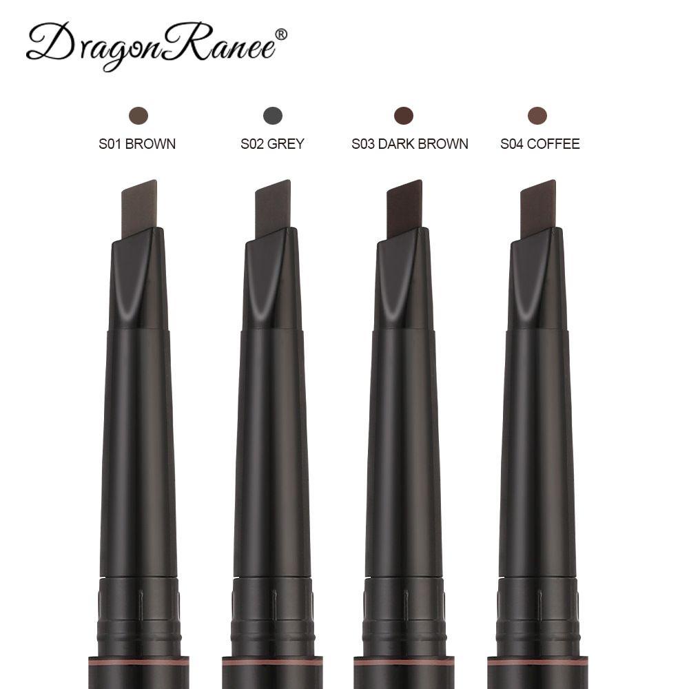 Bút Kẻ Lông Mày 4 Màu Tự Nhiên Lâu Trôi Kèm Cọ Trang Điểm Tiện Dụng
