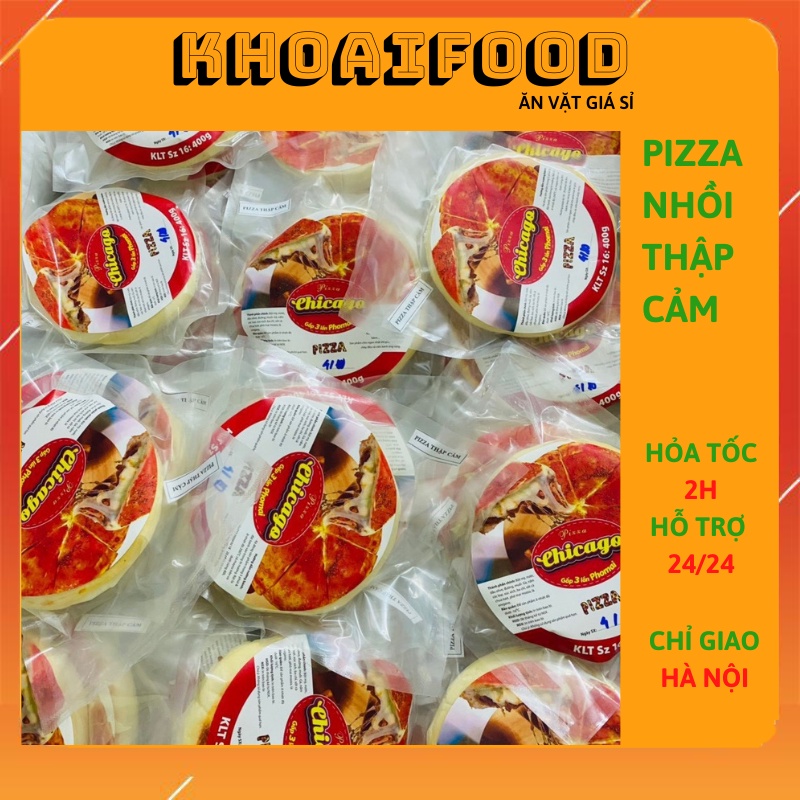 Bánh pizza nhồi chicago gấp 3 lần phô mai vị thập cẩm ( 400g )