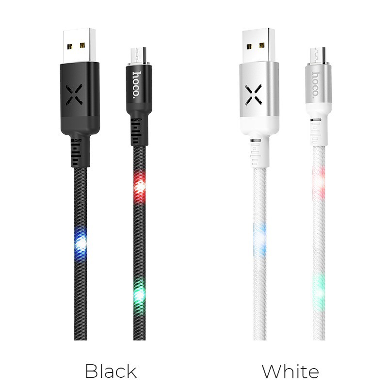 Cáp Sạc Nhanh Hoco U63 MICRO USB Cho Android Có Cảm Led Cảm Biến Âm Thanh - BH 1 Năm - Hưng Long PC