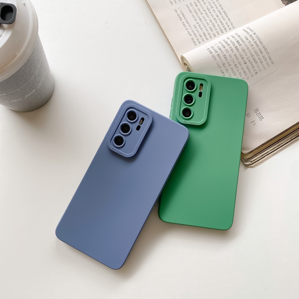 Ốp điện thoại silicon màu kẹo nhám có Mềm Chống Sốc cho OPPO Reno 8T 8Z 8 7Z 7 6Z 6 5 Pro Reno8 Reno7 Reno6 Reno5 2023 4G 5G
