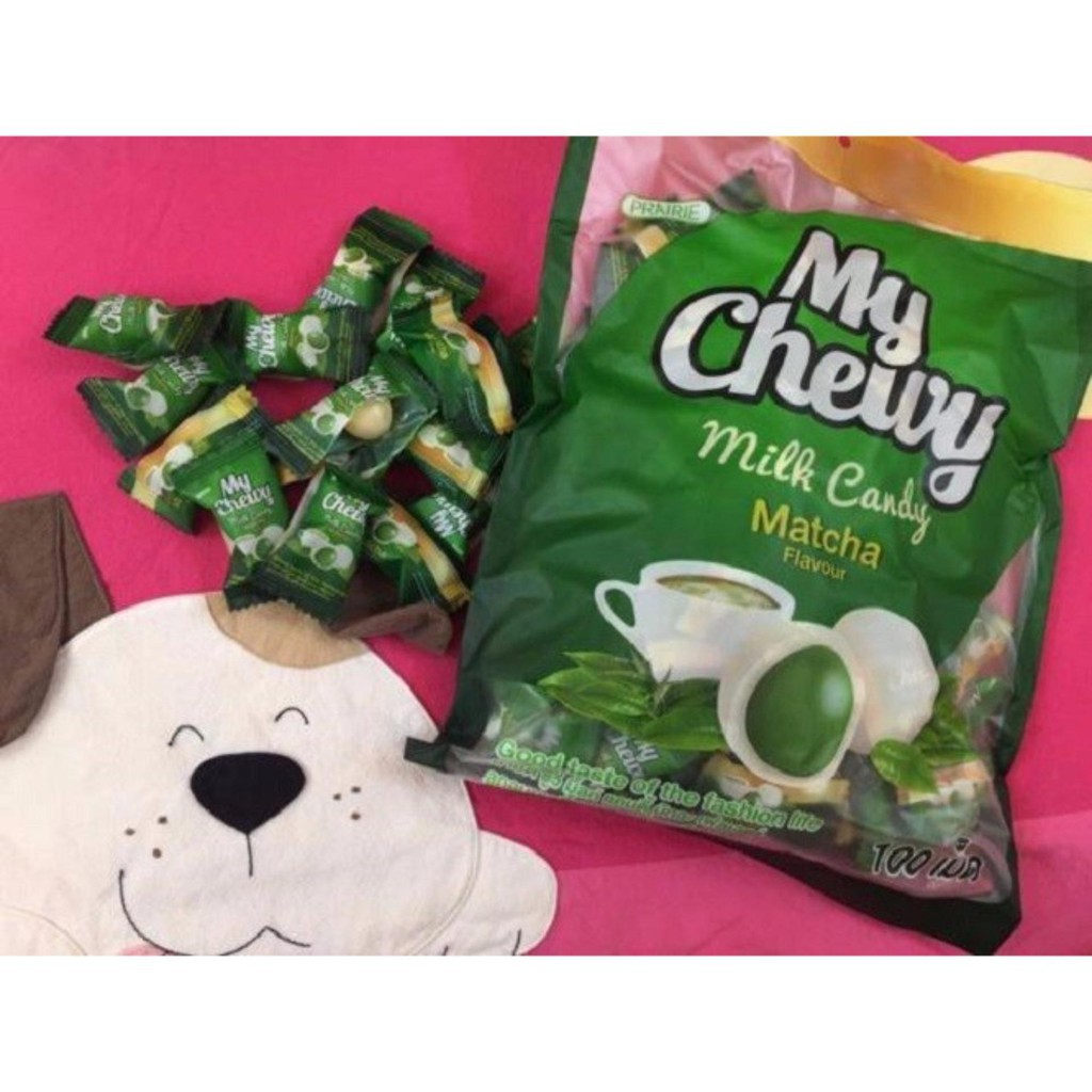 Kẹo sữa mềm Thái Lan My Chewy vị Matcha 100 viên