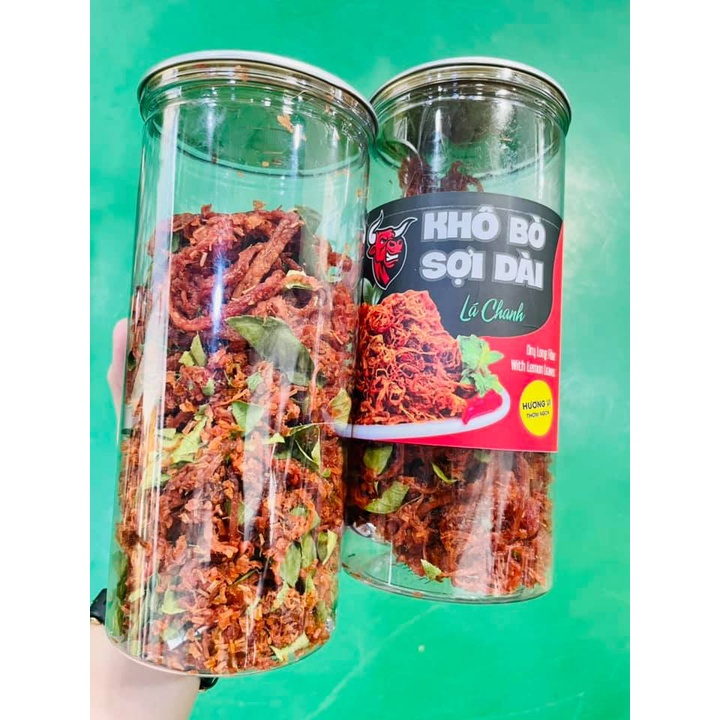 Khô bò sợi dài lá chanh thơm ngon 300g - Ăn vặt Heki | BigBuy360 - bigbuy360.vn