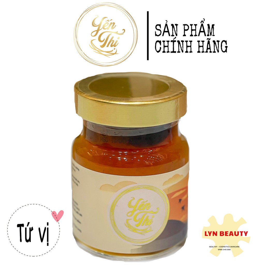 YẾN THỊ-YẾN CHƯNG TỨ VỊ - YẾN CHƯNG TÁO TÀU,HẠT SEN,NHẢN NHỤC,KỈ TỬ-12gram yến tươi-70ML